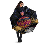 Brisbane Lions Umbrella Urban Graffiti Street Art - Bold Abstract Spray Paint