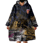 Brisbane Lions Wearable Blanket Hoodie Urban Graffiti Street Art - Bold Abstract Spray Paint