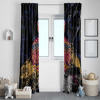 Brisbane Lions Window Curtain Urban Graffiti Street Art - Bold Abstract Spray Paint