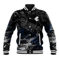 Carlton Blues Baseball Jacket Urban Graffiti Street Art - Bold Abstract Spray Paint