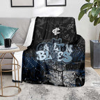 Carlton Blues Blanket Urban Graffiti Street Art - Bold Abstract Spray Paint