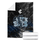 Carlton Blues Blanket Urban Graffiti Street Art - Bold Abstract Spray Paint