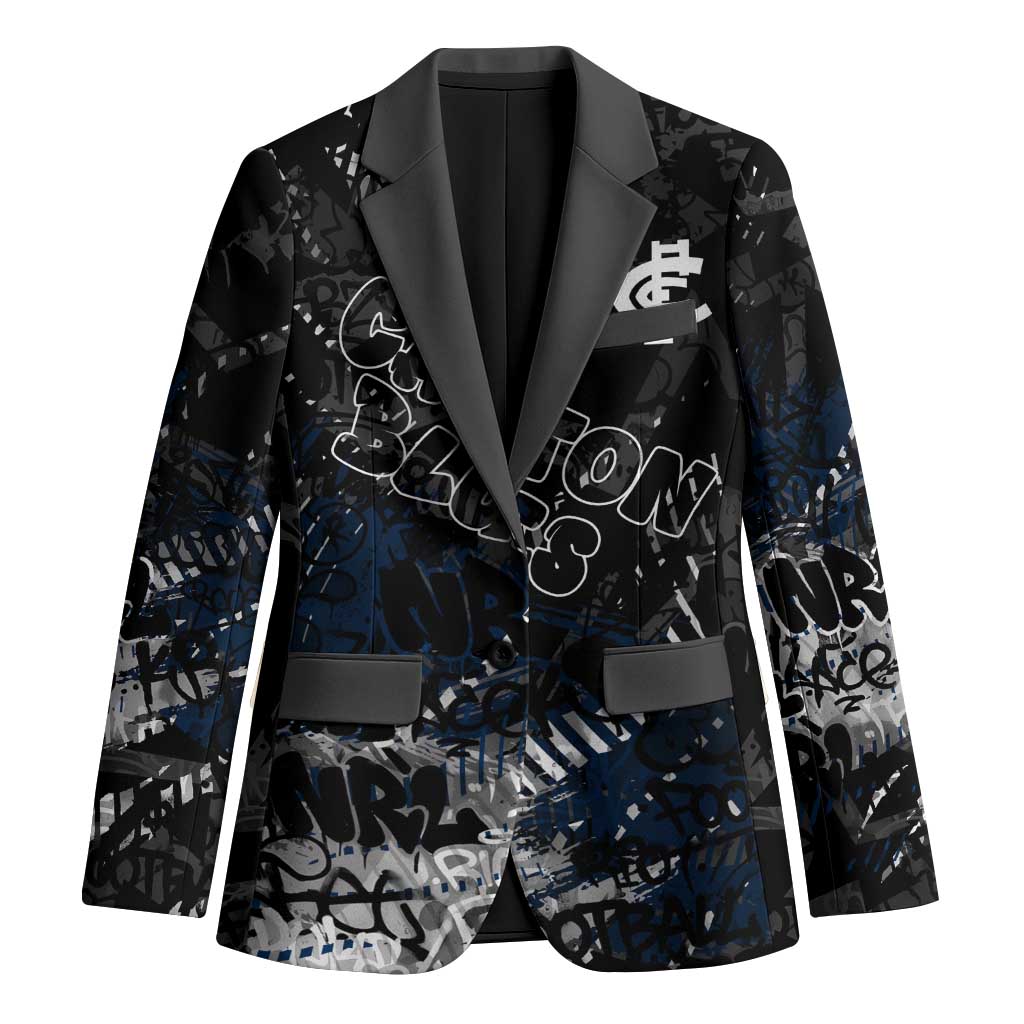 Carlton Blues Blazer Urban Graffiti Street Art - Bold Abstract Spray Paint