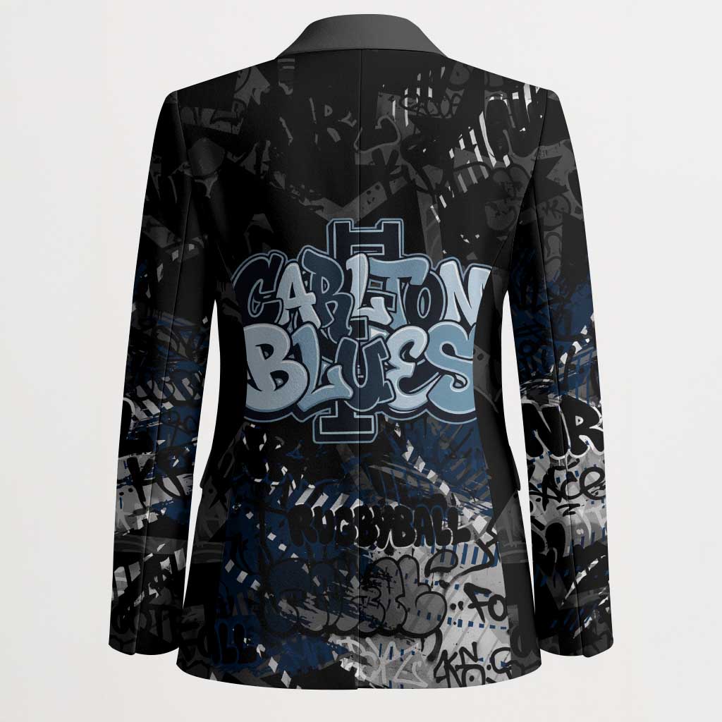 Carlton Blues Blazer Urban Graffiti Street Art - Bold Abstract Spray Paint