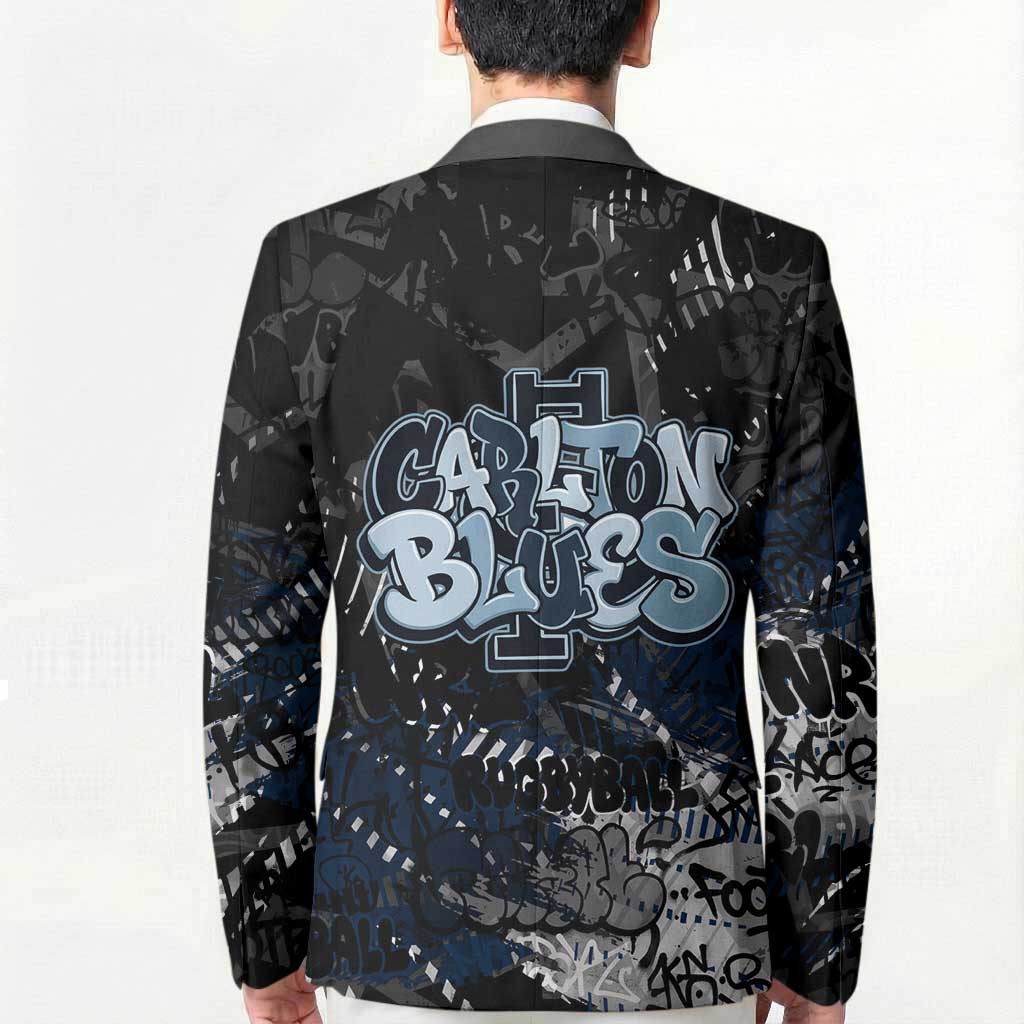 Carlton Blues Blazer Urban Graffiti Street Art - Bold Abstract Spray Paint