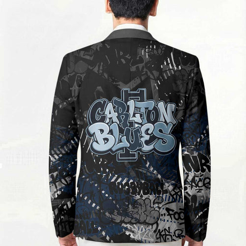 Carlton Blues Blazer Urban Graffiti Street Art - Bold Abstract Spray Paint