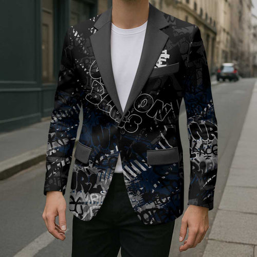 Carlton Blues Blazer Urban Graffiti Street Art - Bold Abstract Spray Paint