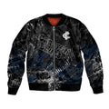 Carlton Blues Bomber Jacket Urban Graffiti Street Art - Bold Abstract Spray Paint