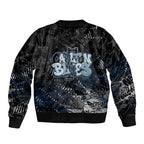 Carlton Blues Bomber Jacket Urban Graffiti Street Art - Bold Abstract Spray Paint
