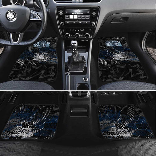 Carlton Blues Car Mats Urban Graffiti Street Art - Bold Abstract Spray Paint