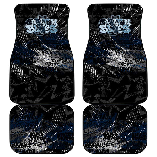 Carlton Blues Car Mats Urban Graffiti Street Art - Bold Abstract Spray Paint