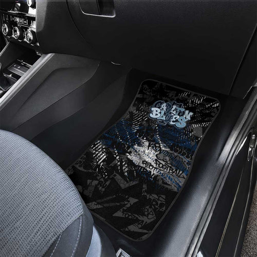 Carlton Blues Car Mats Urban Graffiti Street Art - Bold Abstract Spray Paint