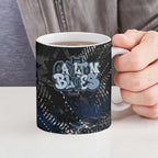 Carlton Blues Ceramic Mug Urban Graffiti Street Art - Bold Abstract Spray Paint