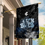 Carlton Blues Garden Flag Urban Graffiti Street Art - Bold Abstract Spray Paint