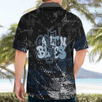 Carlton Blues Hawaiian Shirt Urban Graffiti Street Art - Bold Abstract Spray Paint