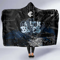 Carlton Blues Hooded Blanket Urban Graffiti Street Art - Bold Abstract Spray Paint