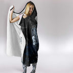 Carlton Blues Hooded Blanket Urban Graffiti Street Art - Bold Abstract Spray Paint