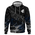 Carlton Blues Hoodie Urban Graffiti Street Art - Bold Abstract Spray Paint