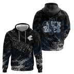 Carlton Blues Hoodie Urban Graffiti Street Art - Bold Abstract Spray Paint