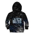 Carlton Blues Kid Hoodie Urban Graffiti Street Art - Bold Abstract Spray Paint