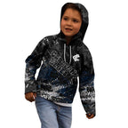 Carlton Blues Kid Hoodie Urban Graffiti Street Art - Bold Abstract Spray Paint
