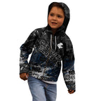 Carlton Blues Kid Hoodie Urban Graffiti Street Art - Bold Abstract Spray Paint