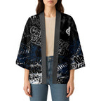 Carlton Blues Kimono Urban Graffiti Street Art - Bold Abstract Spray Paint