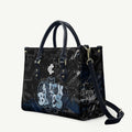 Carlton Blues Leather Bag Urban Graffiti Street Art - Bold Abstract Spray Paint