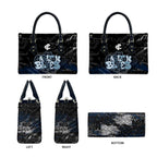 Carlton Blues Leather Bag Urban Graffiti Street Art - Bold Abstract Spray Paint