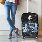 Carlton Blues Luggage Cover Urban Graffiti Street Art - Bold Abstract Spray Paint