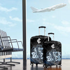 Carlton Blues Luggage Cover Urban Graffiti Street Art - Bold Abstract Spray Paint