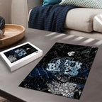 Carlton Blues Puzzle Urban Graffiti Street Art - Bold Abstract Spray Paint