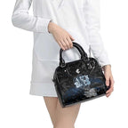 Carlton Blues Shoulder Handbag Urban Graffiti Street Art - Bold Abstract Spray Paint