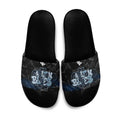 Carlton Blues Slide Sandals Urban Graffiti Street Art - Bold Abstract Spray Paint