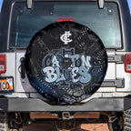 Carlton Blues Spare Tire Cover Urban Graffiti Street Art - Bold Abstract Spray Paint