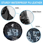 Carlton Blues Spare Tire Cover Urban Graffiti Street Art - Bold Abstract Spray Paint