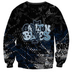 Carlton Blues Sweatshirt Urban Graffiti Street Art - Bold Abstract Spray Paint