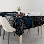Carlton Blues Tablecloth Urban Graffiti Street Art - Bold Abstract Spray Paint