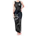 Carlton Blues Tank Maxi Dress Urban Graffiti Street Art - Bold Abstract Spray Paint