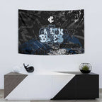 Carlton Blues Tapestry Urban Graffiti Street Art - Bold Abstract Spray Paint