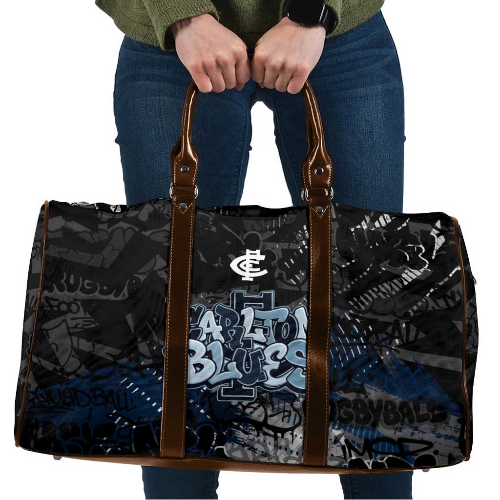 Carlton Blues Travel Bag Urban Graffiti Street Art - Bold Abstract Spray Paint
