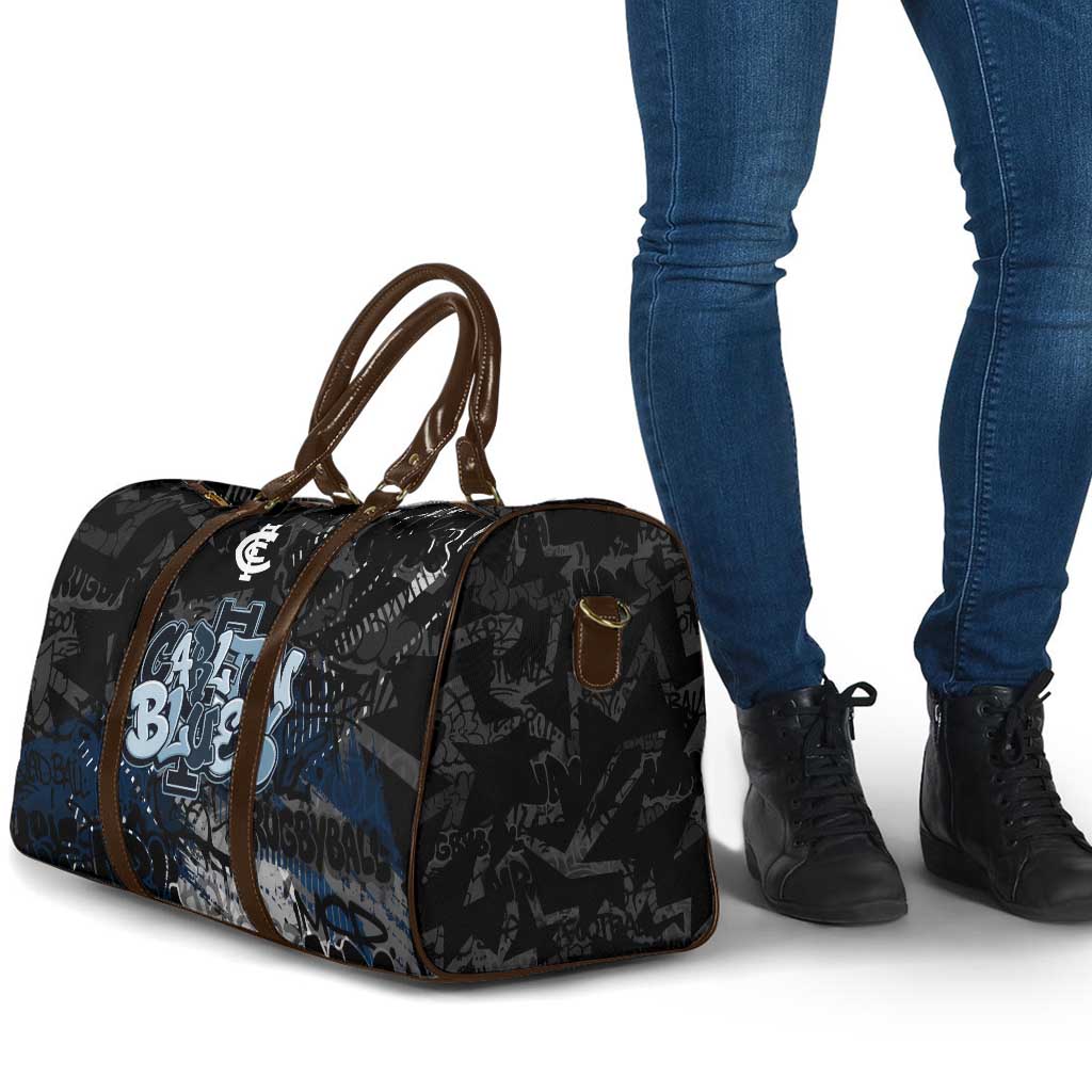 Carlton Blues Travel Bag Urban Graffiti Street Art - Bold Abstract Spray Paint