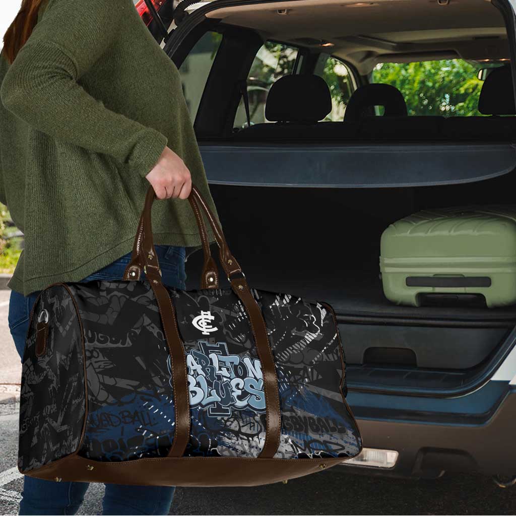 Carlton Blues Travel Bag Urban Graffiti Street Art - Bold Abstract Spray Paint