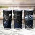 Carlton Blues Tumbler Cup Urban Graffiti Street Art - Bold Abstract Spray Paint