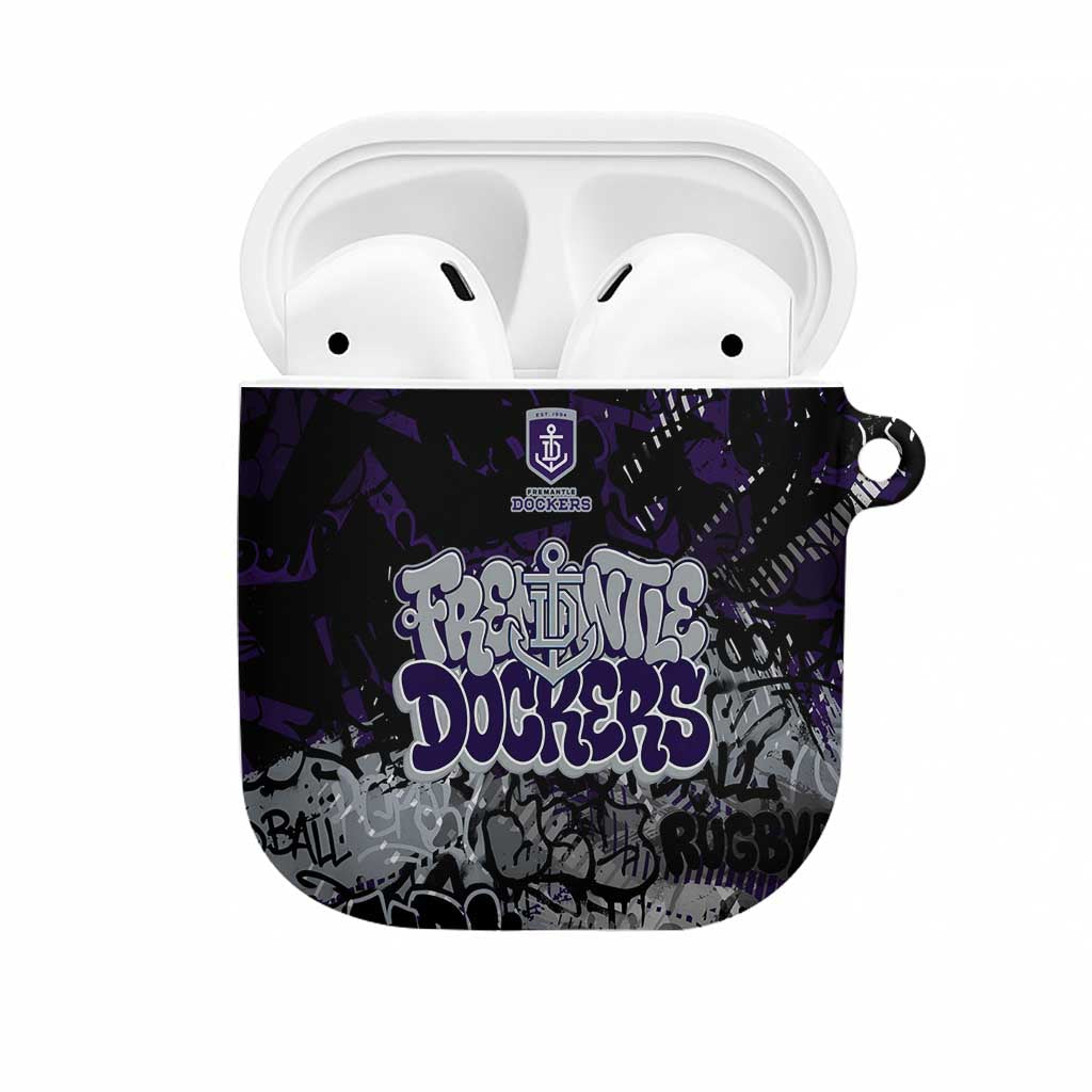 Fremantle Dockers AirPods Case Urban Graffiti Street Art - Bold Abstract Spray Paint