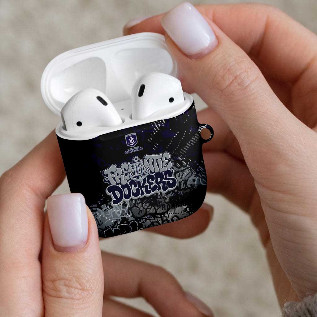 Fremantle Dockers AirPods Case Urban Graffiti Street Art - Bold Abstract Spray Paint
