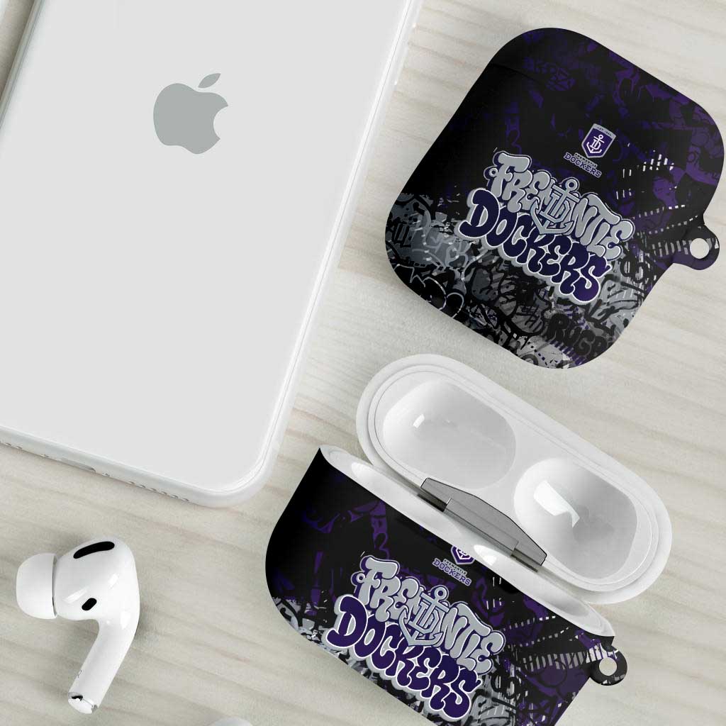 Fremantle Dockers AirPods Case Urban Graffiti Street Art - Bold Abstract Spray Paint