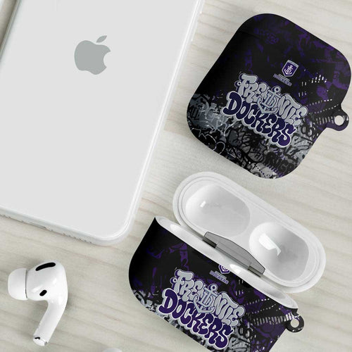 Fremantle Dockers AirPods Case Urban Graffiti Street Art - Bold Abstract Spray Paint