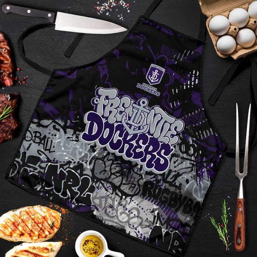 Fremantle Dockers Apron Urban Graffiti Street Art - Bold Abstract Spray Paint