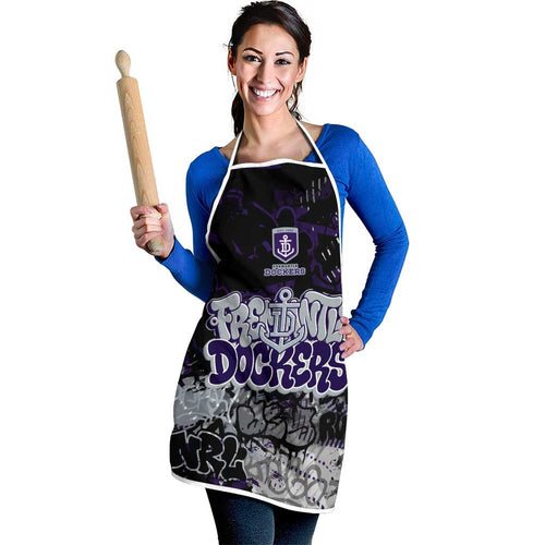 Fremantle Dockers Apron Urban Graffiti Street Art - Bold Abstract Spray Paint
